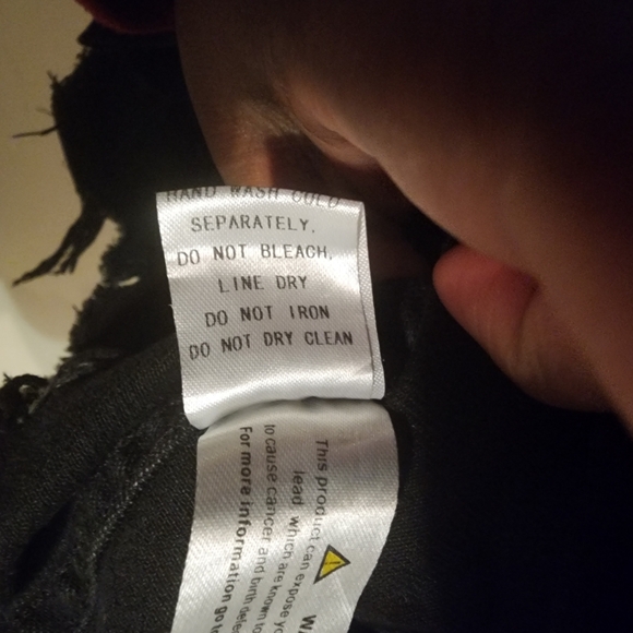 Sunset & Spring Embellished Oversized Distressed Denim Jacket Stud Accents XS - Picture 8 of 14